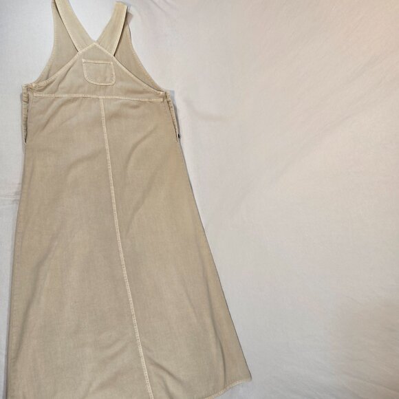 USA Vintage PICCALINO PETITES Modest TAN Floral-Aztec Long Overall Dress Size10P - Picture 4 of 16